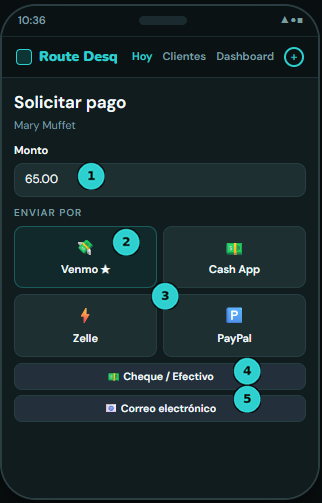 Solicitar pago